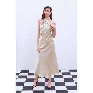 Zara Limited Edition Halterneck Dress Sz XS